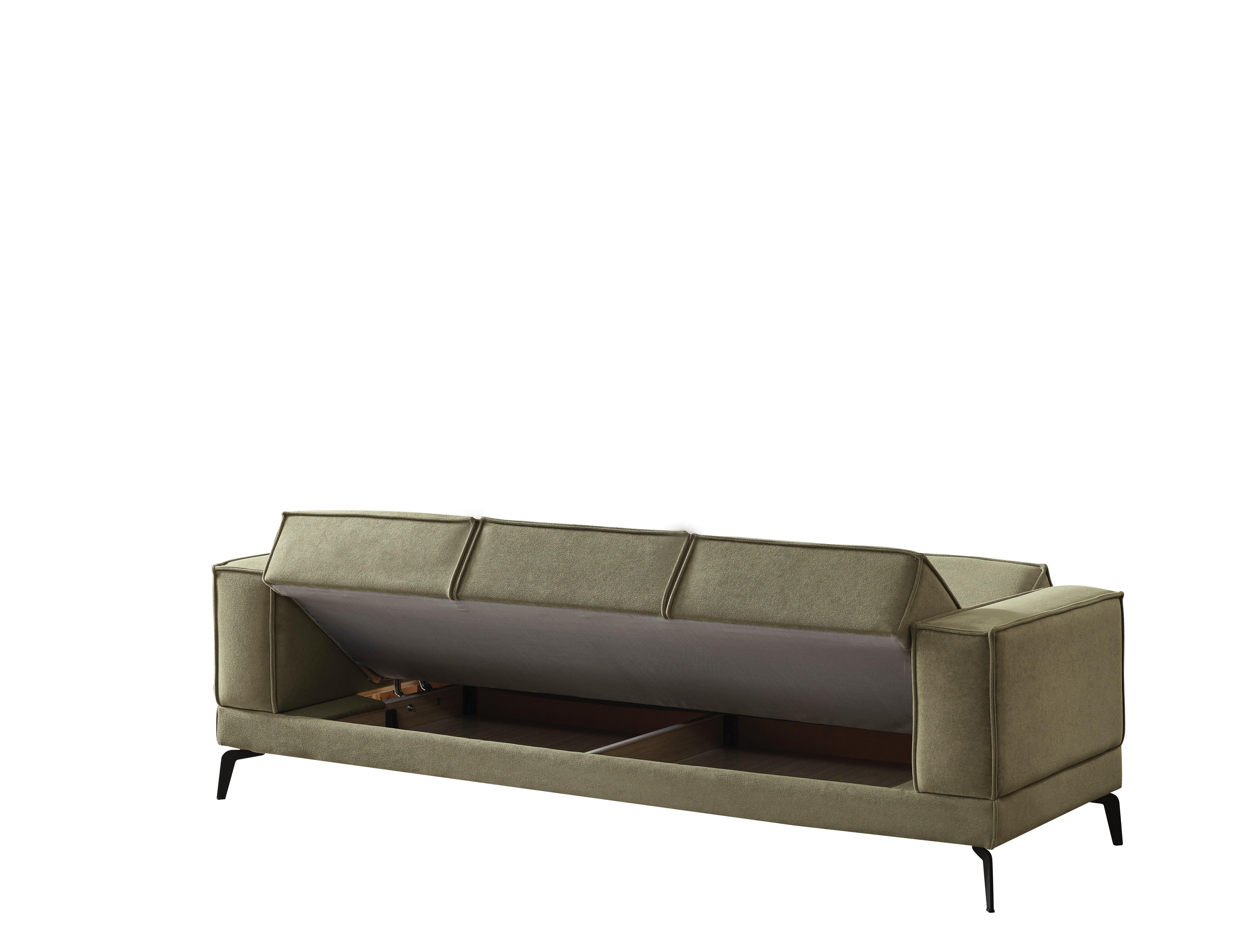 Forest Green Sofa/Love Sleeper Set