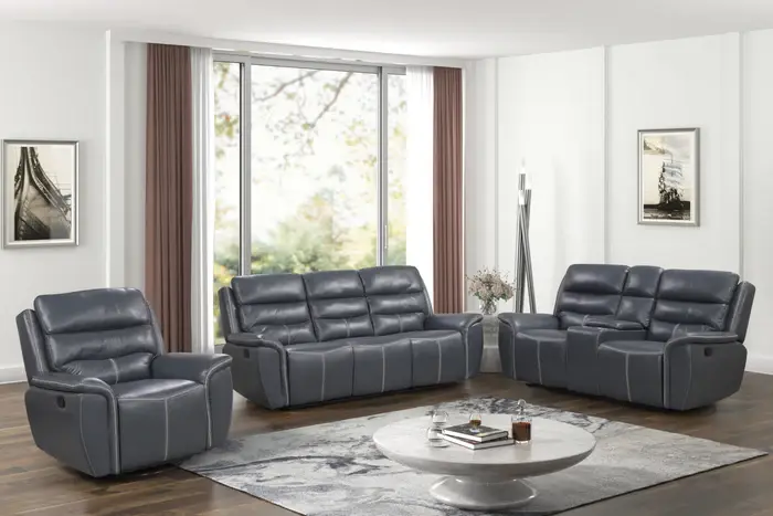 6606 CHARCOAL-LIVING ROOMS, MOTION LIVING ROOMS-SET
