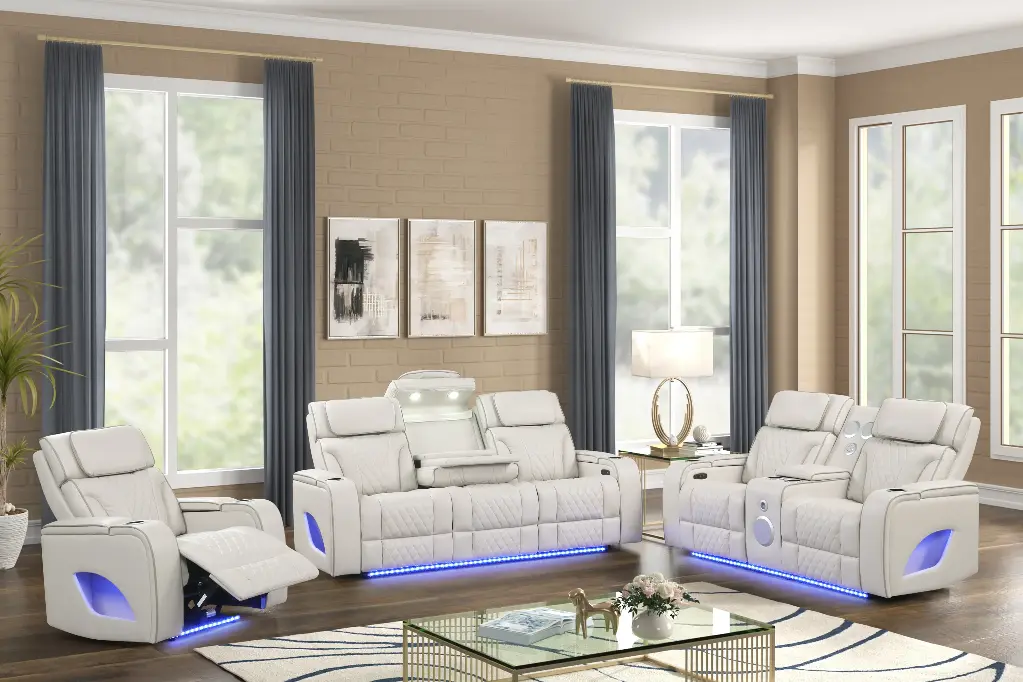 9294-ICE-SOFA & LOVE-SET NO MASSAGE