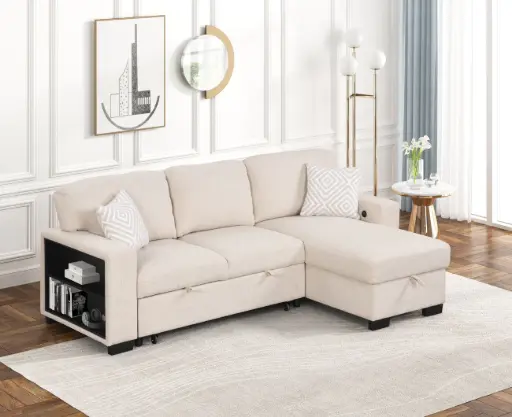 [SEC-0202-BEIGE] SECTIONAL (SEC-0202-BEIGE)